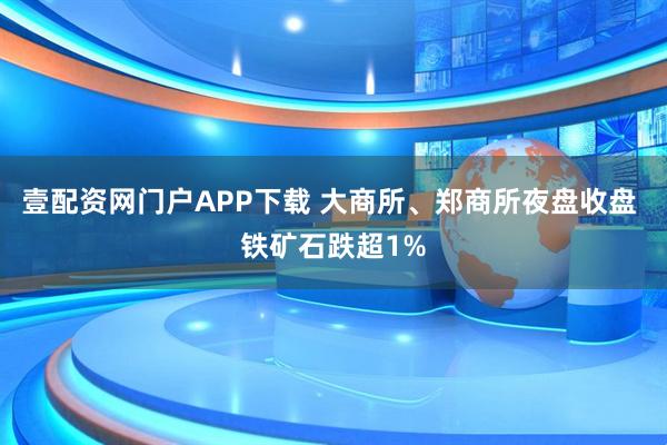 壹配资网门户APP下载 大商所、郑商所夜盘收盘 铁矿石跌超1%