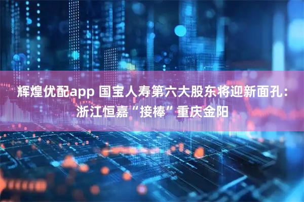辉煌优配app 国宝人寿第六大股东将迎新面孔：浙江恒嘉“接棒”重庆金阳